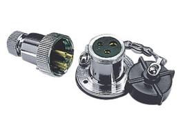 ENCHUFE ESTANCO DE CUBIERTA EN LATON CROMADO