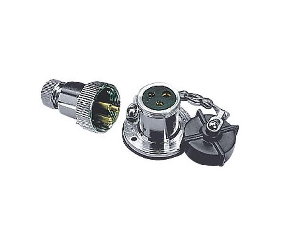 Enchufe Estanco de Cubierta en Laton Cromado