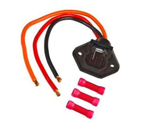 Enchufe Zocalo Macho para motor electrico 24V