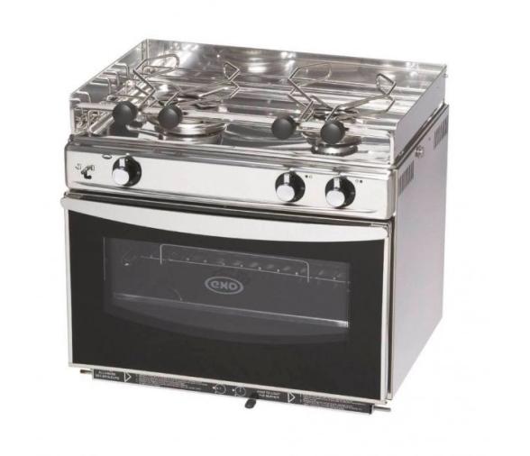ENO Horno-Cocina Inox Grand Large - 2 Fuegos + Grill