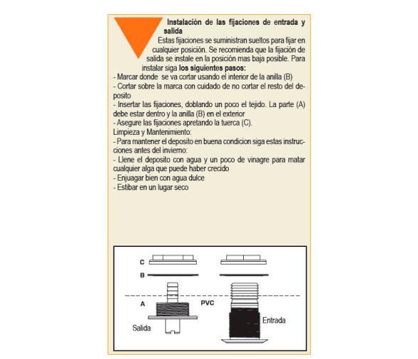 Entrada para Deposito de Agua Flexible