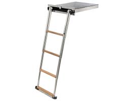 Escalera Escamoteable Inox 4 Peldaños