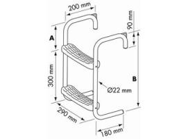 Escalera Inox para Pantalan Plastimo