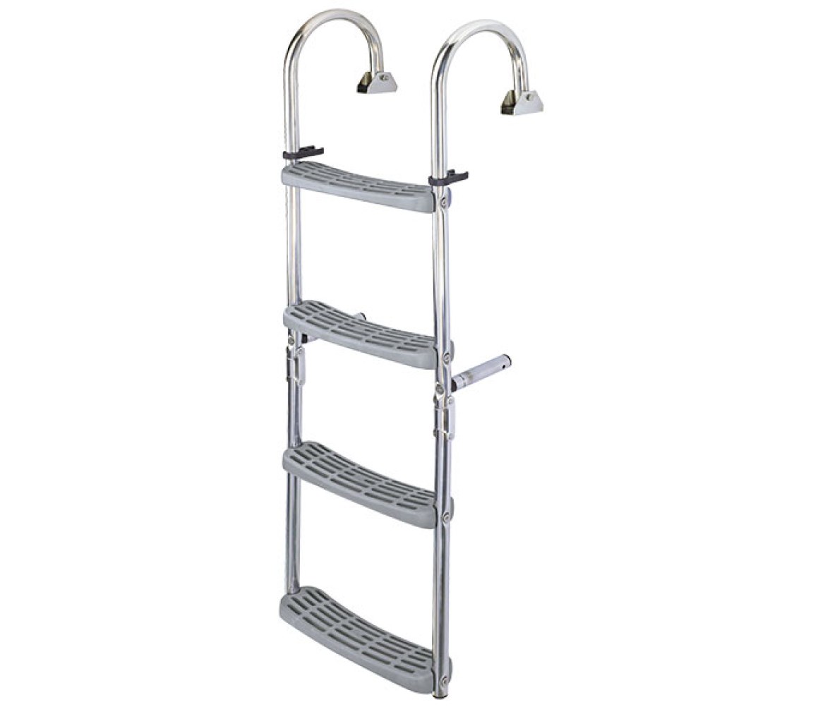 Escalera Inox Plegable con Angulo de 180 Grados Plastimo