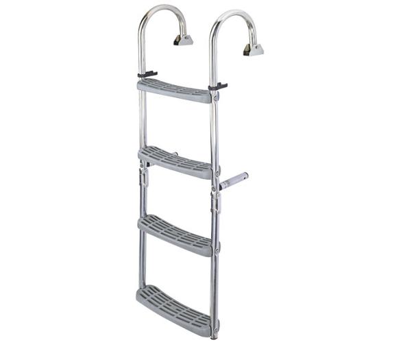Escalera Inox Plegable con Angulo de 180 Grados Plastimo