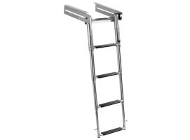 Escalera Plegable 4 Peldaños INOX