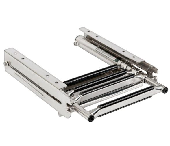 Escalera Plegable 4 Peldaños INOX