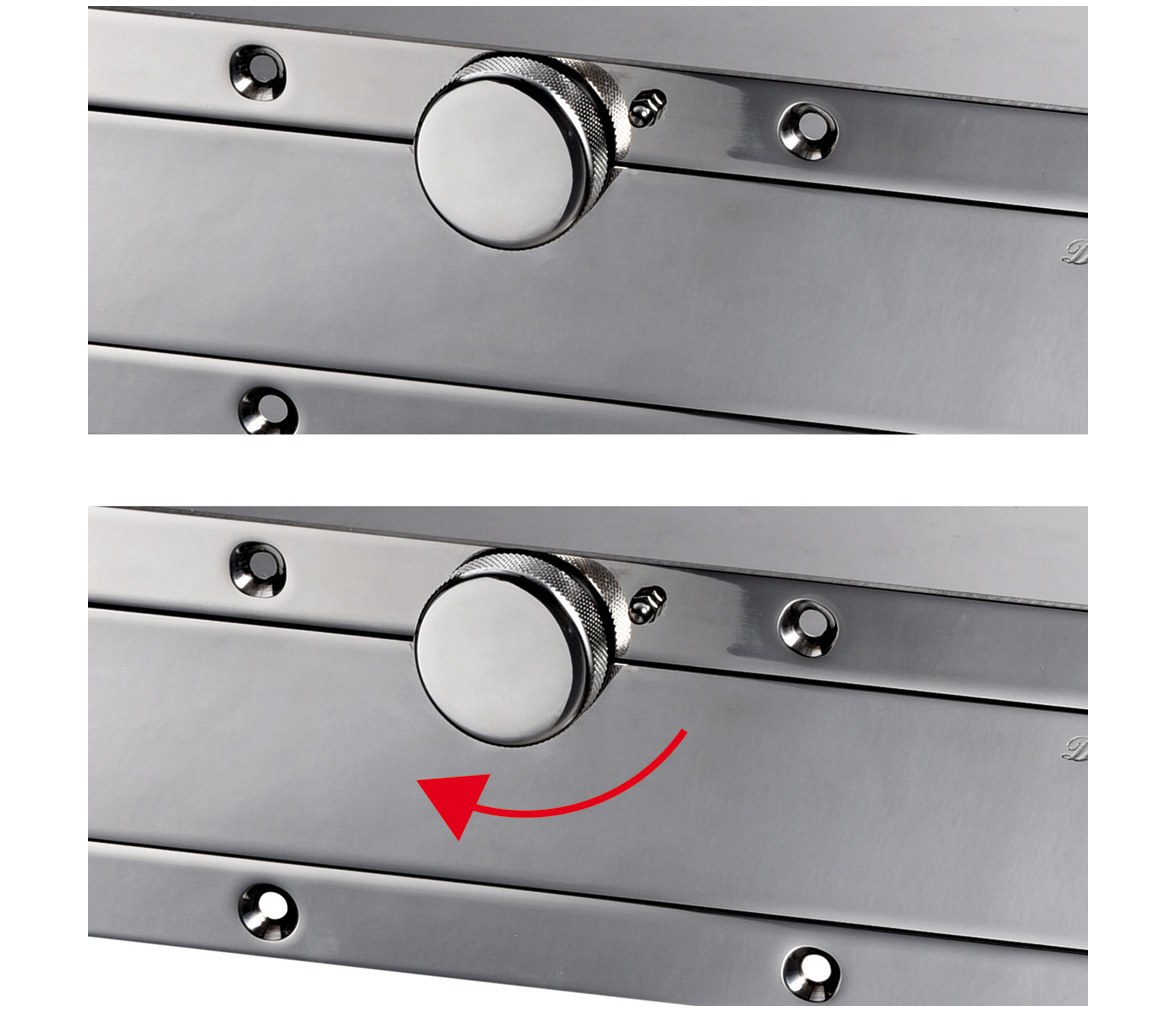 Escalera Plegable con Caja Acero Inoxidable Cierre Manual