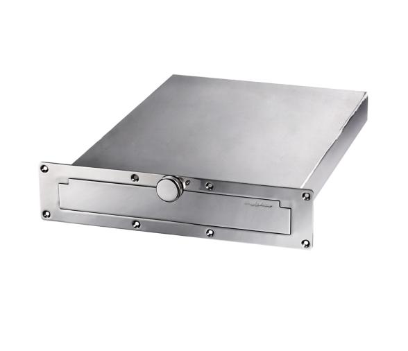 Escalera Plegable con Caja Acero Inoxidable Cierre Manual