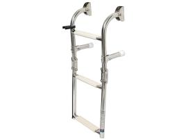 Escalera Plegable Estrecha Inox 3 Peldaños