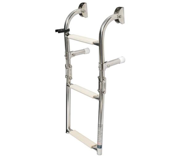 Escalera Plegable Estrecha Inox 3 Peldaños