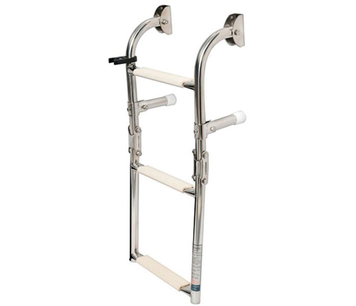 Escalera Plegable Inox 3 Peldaños