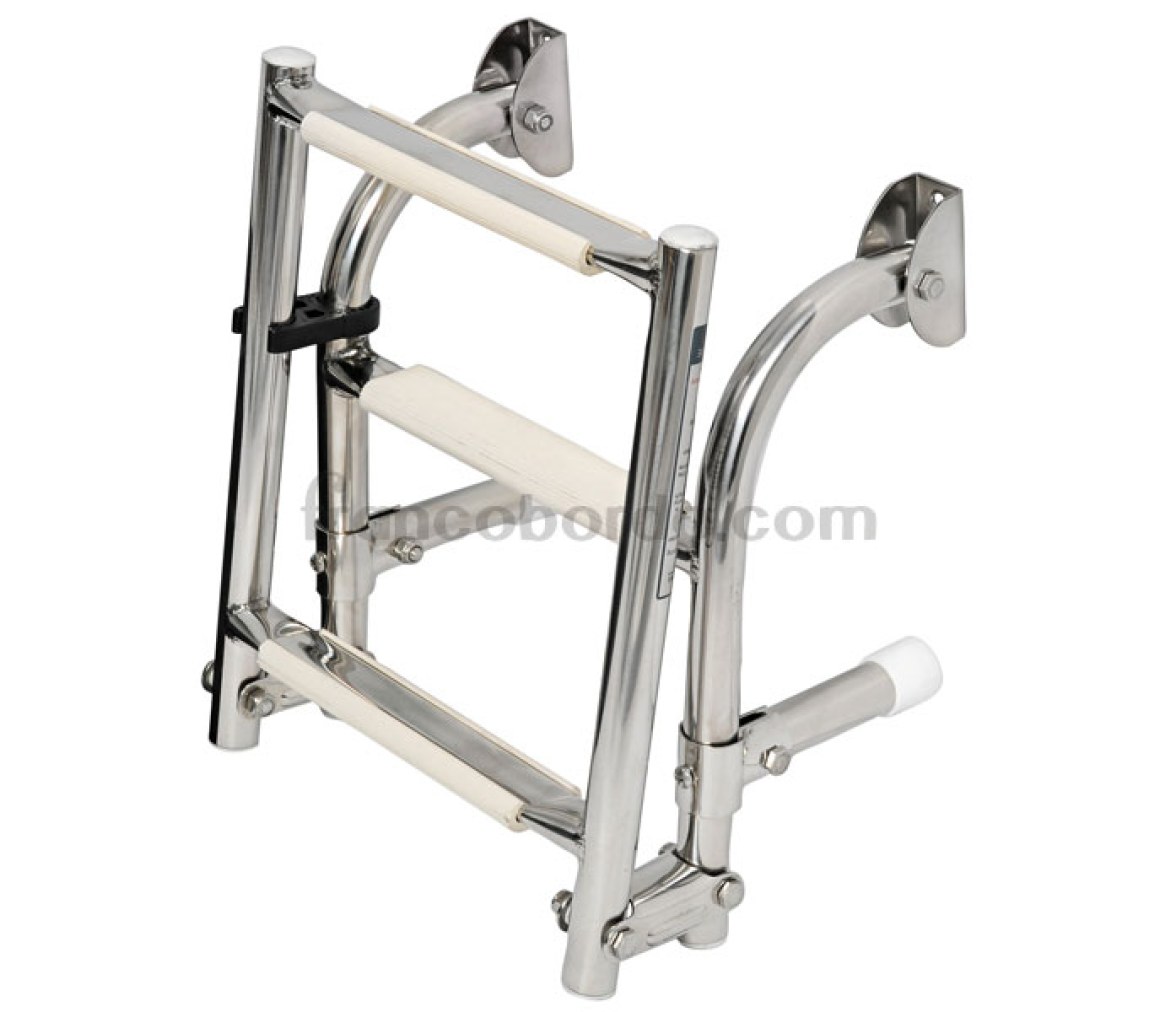 Escalera Plegable Inox 4 Peldaños