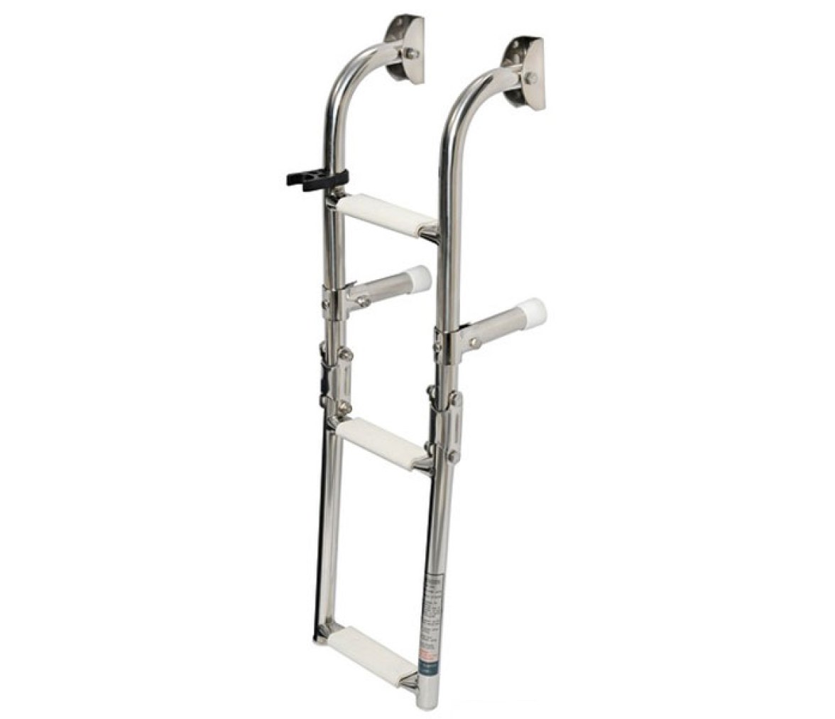 Escalera Plegable Muy Estrecha Inox 3 Peldaños