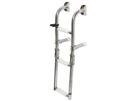 Escalera Plegable Muy Estrecha Inox 3 Peldaños