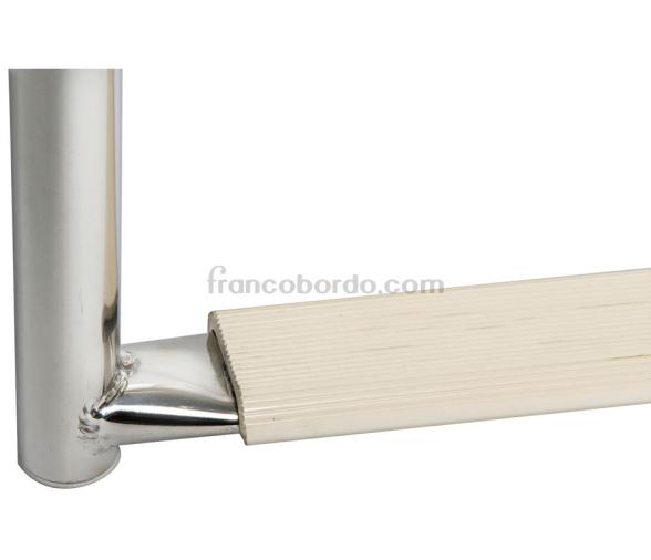 Escalera Plegable Muy Estrecha Inox 3 Peldaños