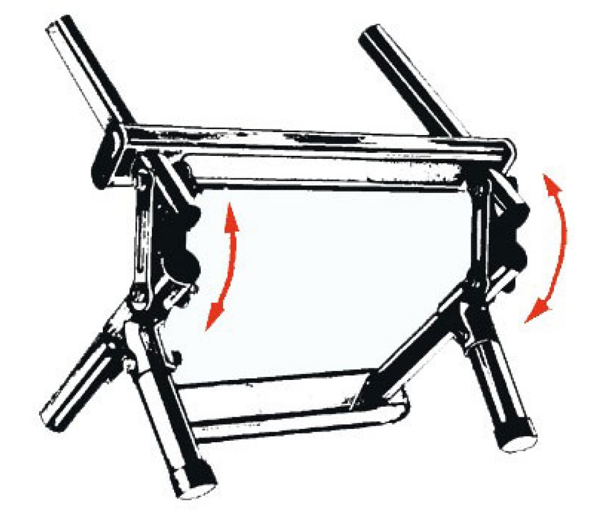 Escalera Plegable Muy Estrecha Inox 3 Peldaños