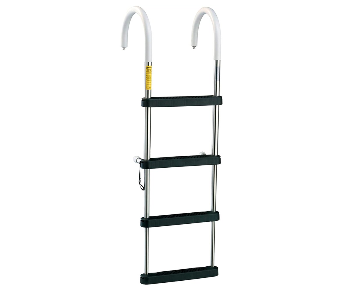 Garelick Escalera Telescopica 4 Peldaños de Acero Inoxidable