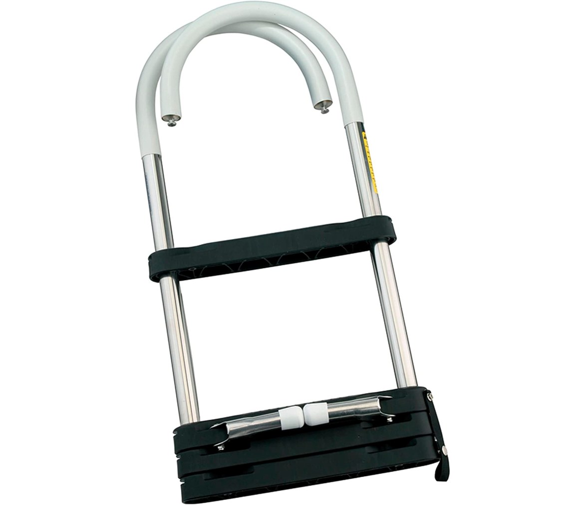 Garelick Escalera Telescopica 4 Peldaños de Acero Inoxidable