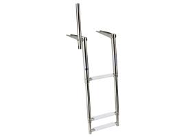 Escalera Telescopica Acero Inoxidable con Asa