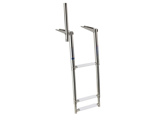 Escalera Telescopica Acero Inoxidable con Asa