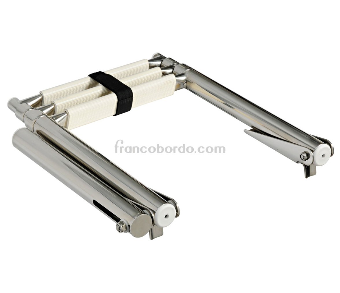 Escalera Telescopica Acero Inoxidable con Asa