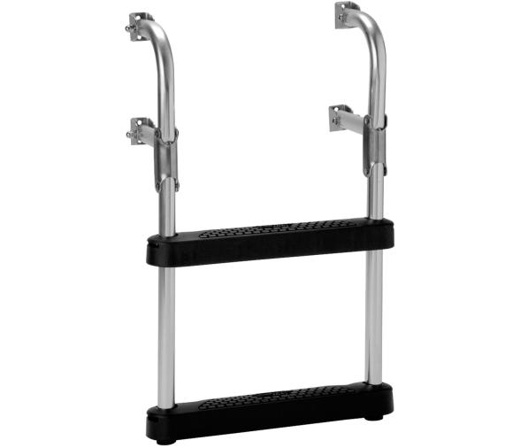 Garelick Escalera Telescopica con Peldaños de Polietileno Negro