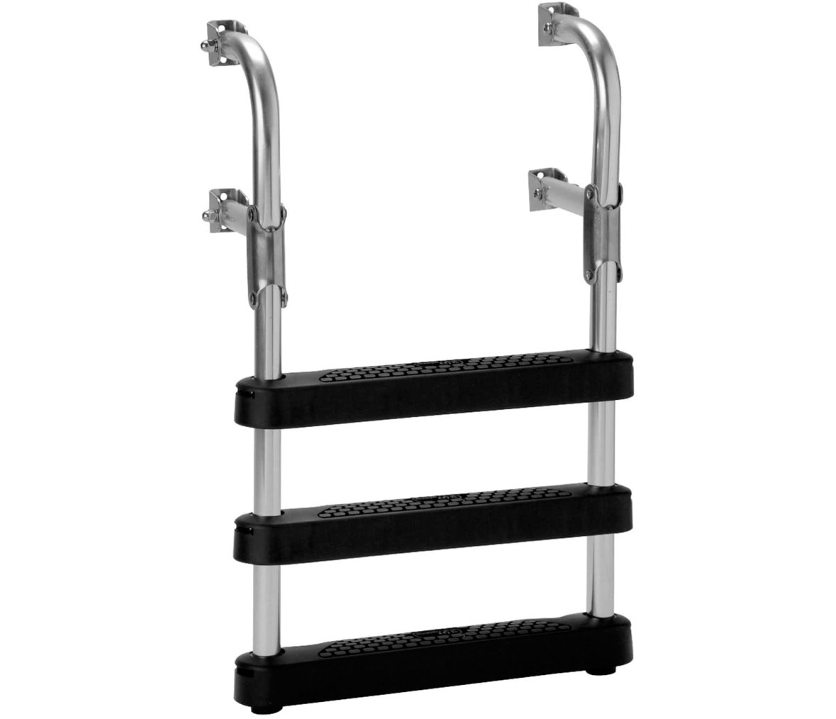 Garelick Escalera Telescopica con Peldaños de Polietileno Negro