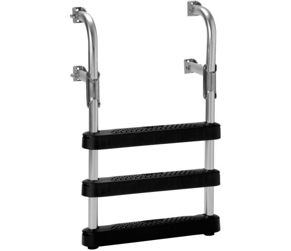 Garelick Escalera Telescopica con Peldaños de Polietileno Negro