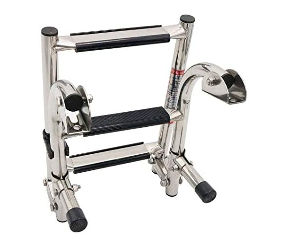 Garelick Escalera Telescopica con Peldaños de Polietileno Negro