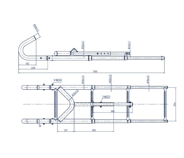Escalera Telescopica de Arco 4 Peldaños