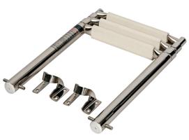 3 Steps Folding Stainless Steel Telescopic Ladder