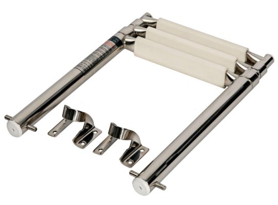 3 Steps Folding Stainless Steel Telescopic Ladder
