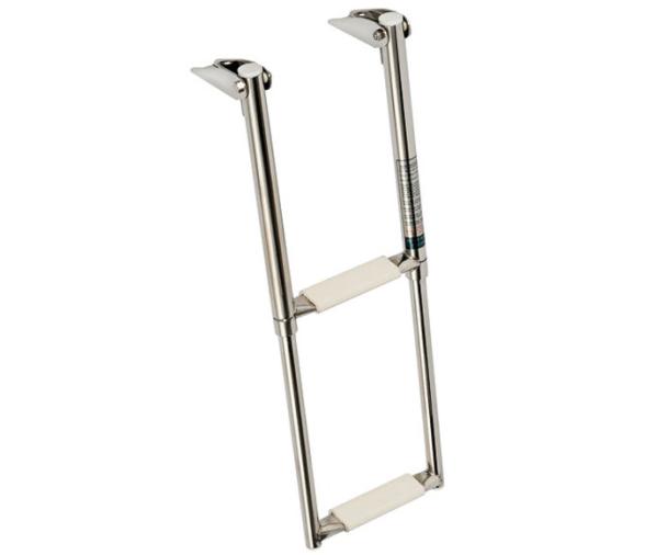 Escalera Telescopica Inox Estrecha 2 Peldaños