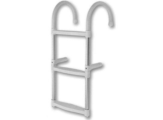 ESCALERA DE ALUMINIO 3 PELDAÑOS AJUSTABLES