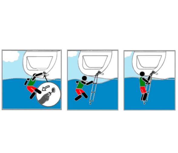 Escalera de Emergencia Empotrable con tuerca