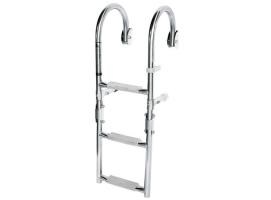 Escalera Inox Plegable con Pasamanos