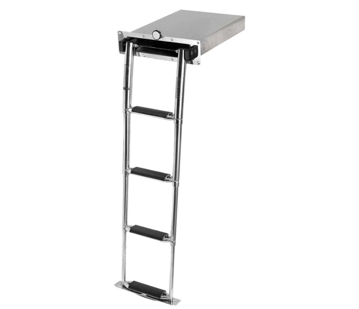 Escalera Montecarlo Telescopica Oculta 4 Peldaños