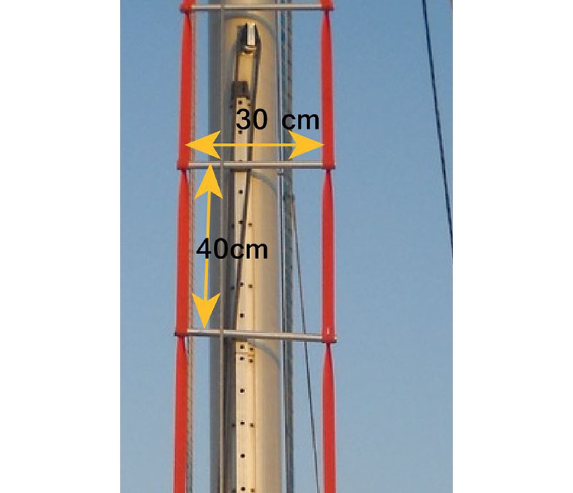 Anti Torsion Ladder for Mast Climbing