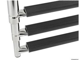 Escalera Telescopica Inox Standard 5 Peldaños Negro