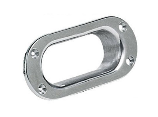 140 x 63 mm Inox Oval Hawsehole