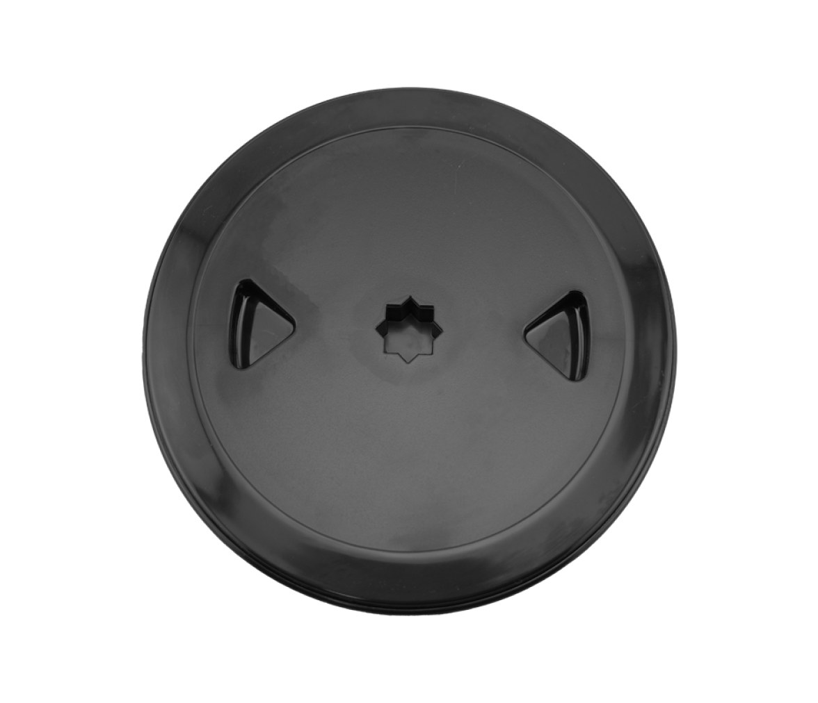 Escotilla de inspección con tapa fácilmente extraíble , Int.Ø100mm, ISO, Negro