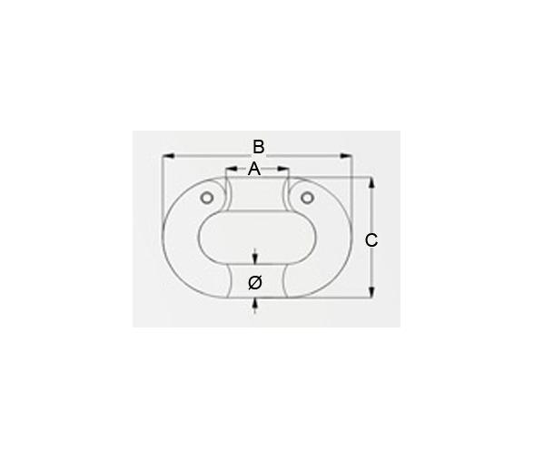 Eslabon Inox 316 para Union Cadena Vinox