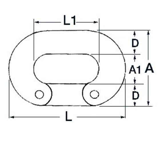 Eslabon Galvanizado para Union Cadena