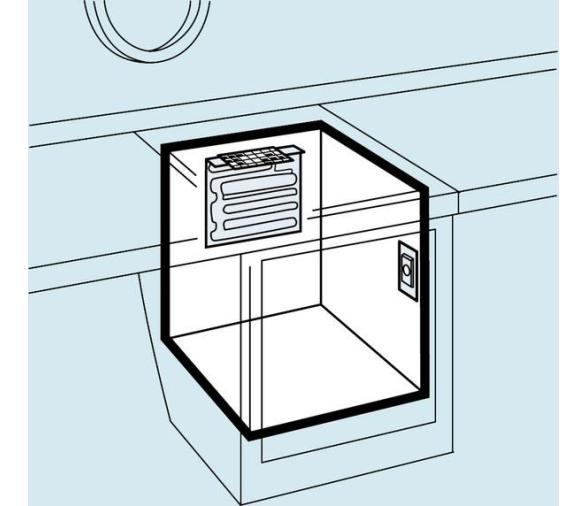 Evaporador en L VD-04 para Serie 80 DE Waeco