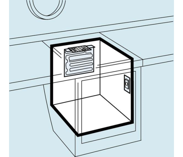 Evaporador en L VD-04 para Serie 80 DE Waeco