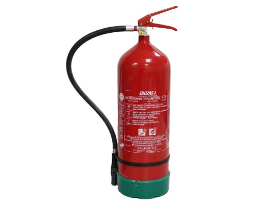 Extintor de espuma LALIZAS sin PFAS, 9 L, presión almacenada, soporte de pared