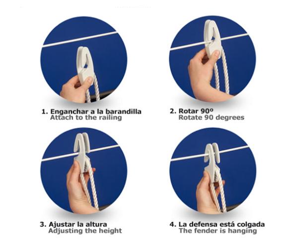 Fastfender Sujetadefensas Veleros - 2 Unidades