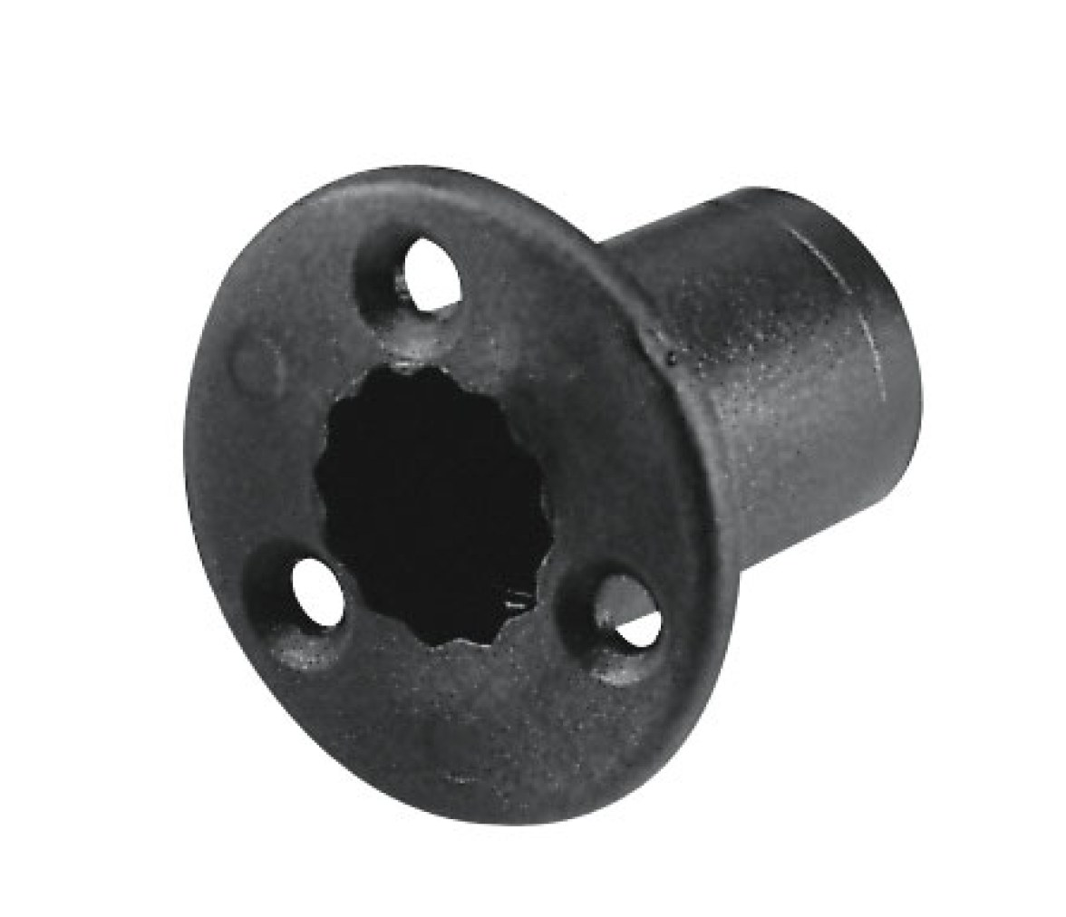 Fijacion de Recambio para Empotrar Negro Plastico