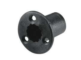 Fijacion de Recambio para Empotrar Negro Plastico